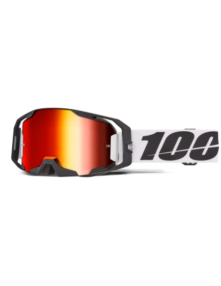 100% ARMATIC WHITE-RED MOTOCROSS GOGGLES