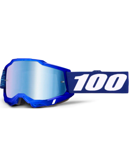 100% ACCURI 2 BLUE/WHITE-BLUE MOTOCROSS GOGGLES