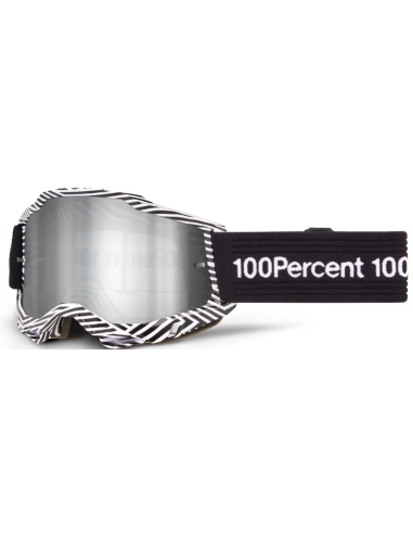 оЧКИ ДЛЯ МОТОКРОССА 100% ACCURI 2 ЧЕРНЫЙ/БЕЛО-СЕРЕБРИСТЫЙ