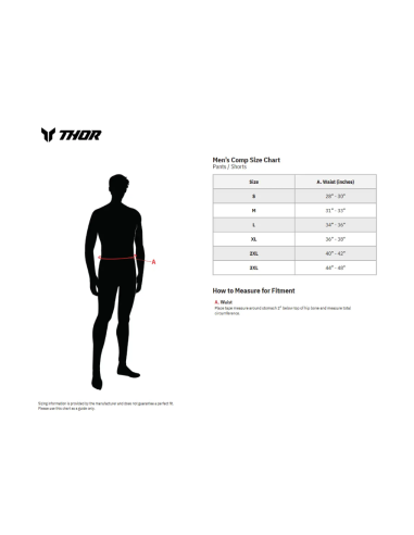 МОТОБРЮКИ THOR COMP XP BLACK