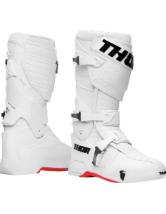 THOR RADIAL MX WHITE CROSS MOTO SHOES
