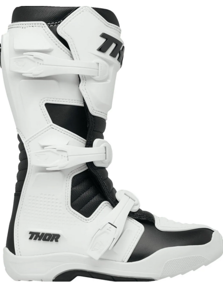 THOR WOMEN'S BLITZ XR WHITE CROSS MOTO BOOTS