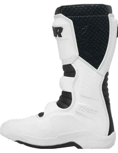THOR WOMEN'S BLITZ XR WHITE CROSS MOTO BOOTS