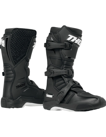 THOR CHILDREN'S BLITZ XR BLACK CROSS MOTO SHOES