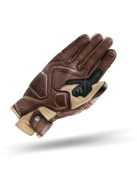 SHIMA AVIATOR BROWN/BEIGE MOTO PIRŠTINĖS