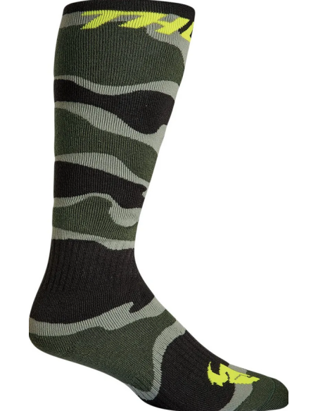THOR MX CAMO GREEN THERMO SOCKS