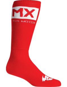 THOR CHILDREN'S MX SOLID RED THERMO SOCKS