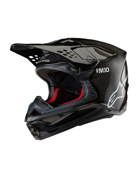 ALPINESTARS SUPERTECH M10 BLACK CROSS MOTO HELMET