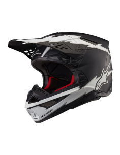 ALPINESTARS SUPERTECH M10 AMPRESS BLACK CROSS MOTO HELMET