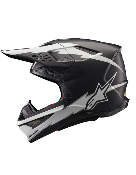 ALPINESTARS SUPERTECH M10 AMPRESS BLACK CROSS MOTO HELMET
