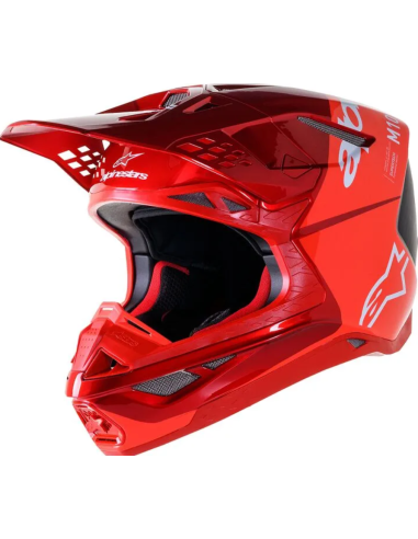 ALPINESTARS SUPERTECH M10 FLOOD RED CROSS MOTO HELMET