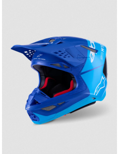 ALPINESTARS МОТОШЛЕМ SUPERTECH M10 FLOOD BLUE CROSS