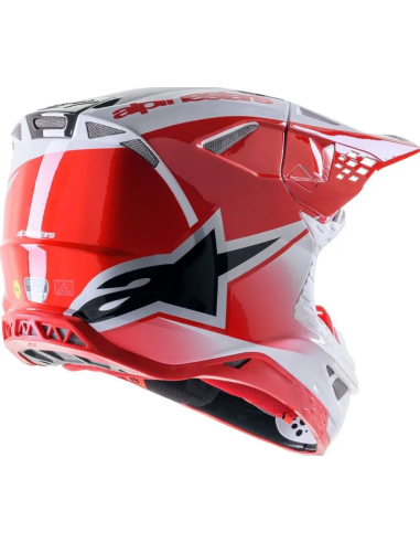 ALPINESTARS КРОССОВЫЙ МОТОШЛЕМ SUPERTECH M10 UNITE ЧЕРНЫЙ/КРАСНЫЙ