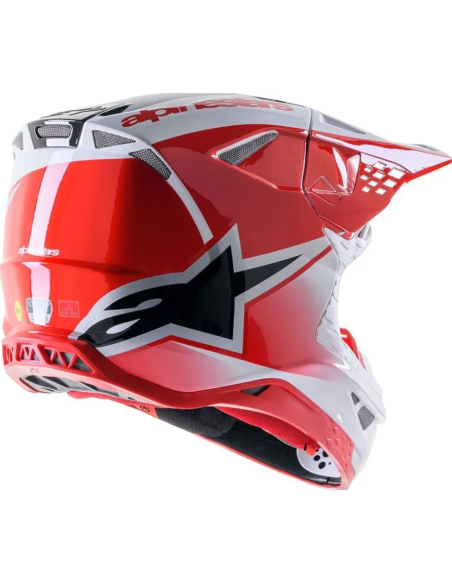 ALPINESTARS SUPERTECH M10 UNITE BLACK/RED CROSS MOTO HELMET