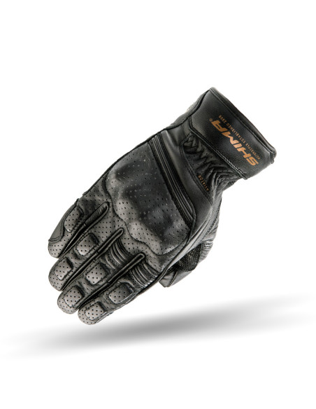 SHIMA AVIATOR BLACK MOTO GLOVES