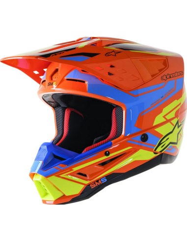 ALPINESTARS SUPERTECH M5 ACTION 2 ORANGE CROSS MOTO HELMET