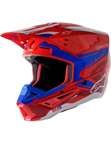 ALPINESTARS МОТОШЛЕМ SUPERTECH M5 ACTION 2 СИНИЙ/КРАСНЫЙ