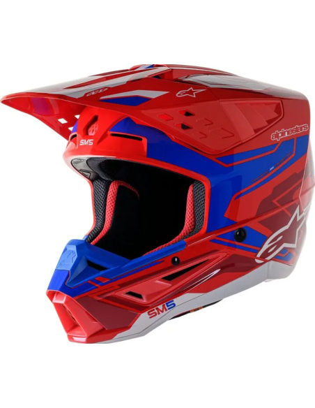 ALPINESTARS МОТОШЛЕМ SUPERTECH M5 ACTION 2 СИНИЙ/КРАСНЫЙ