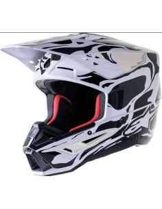ALPINESTARS КРОССОВЫЙ МОТОШЛЕМ SUPERTECH M5 MINERAL BLACK/WHITE