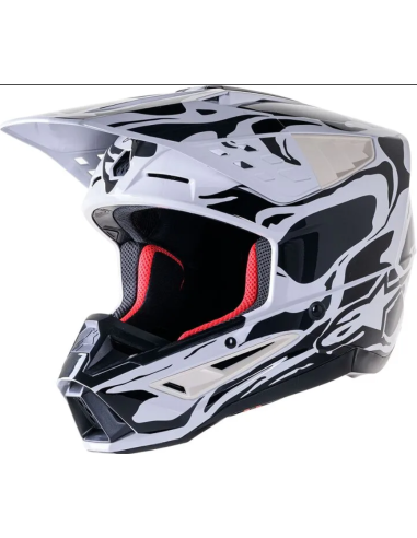 ALPINESTARS SUPERTECH M5 MINERAL BLACK/WHITE KROSINIS MOTO ŠALMAS