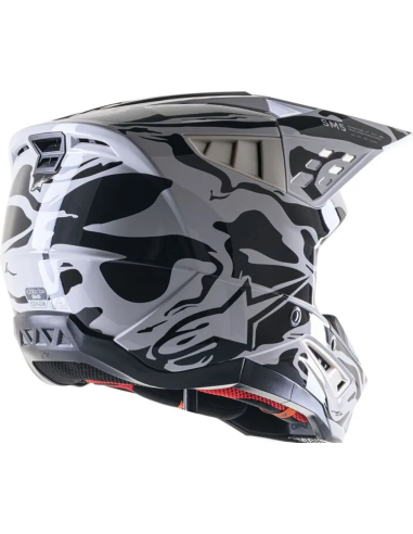 ALPINESTARS SUPERTECH M5 MINERAL BLACK/WHITE KROSINIS MOTO ŠALMAS