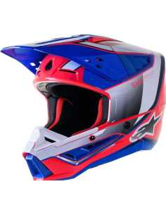 ALPINESTARS SUPERTECH M5 SAIL BLUE/GRAY/PINK/WHITE KROSINIS MOTO ŠALMAS