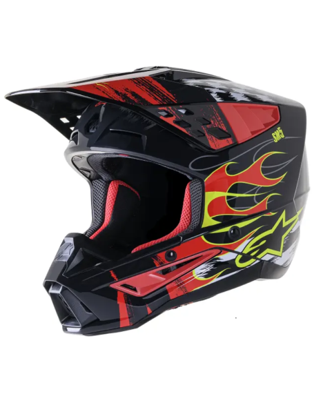 ALPINESTARS МОТОШЛЕМ ДЛЯ КРОССА SUPERTECH M5 RAIL ЧЕРНЫЙ/КРАСНЫЙ