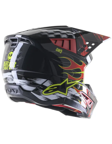 ALPINESTARS SUPERTECH M5 RAIL BLACK/RED CROSS MOTO HELMET