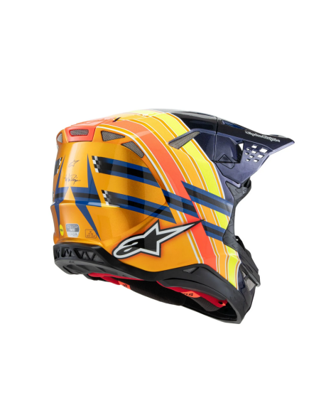ALPINESTARS M10 TLD 25 ORANGE CROSS MOTO HELMET