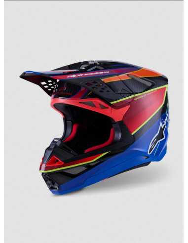 ALPINESTARS M10 ERA СИНИЙ/КРАСНЫЙ/ЖЕЛТЫЙ КРОССОВЫЙ МОТОШЛЕМ