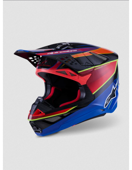 ALPINESTARS M10 ERA СИНИЙ/КРАСНЫЙ/ЖЕЛТЫЙ КРОССОВЫЙ МОТОШЛЕМ