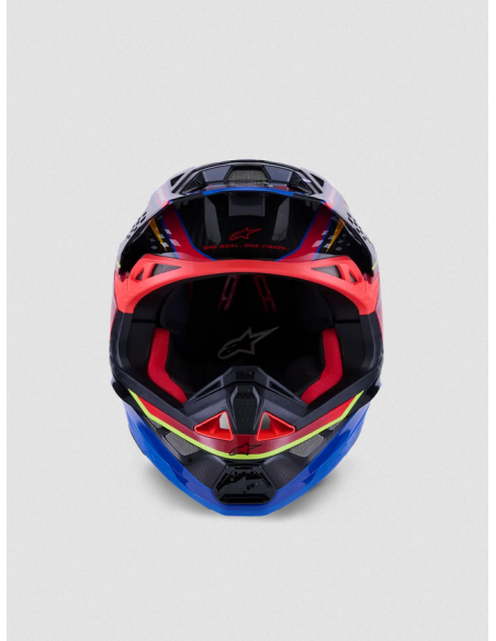 ALPINESTARS M10 ERA BLUE/RED/YELLOW CROSS MOTO HELMET