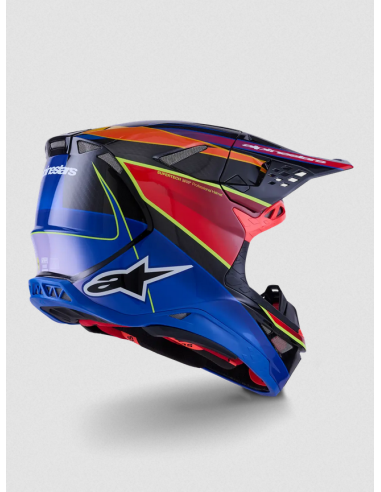 ALPINESTARS M10 ERA СИНИЙ/КРАСНЫЙ/ЖЕЛТЫЙ КРОССОВЫЙ МОТОШЛЕМ