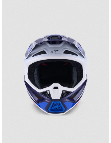ALPINESTARS SM7 RISE BLUE/WHITE CROSS MOTO HELMET