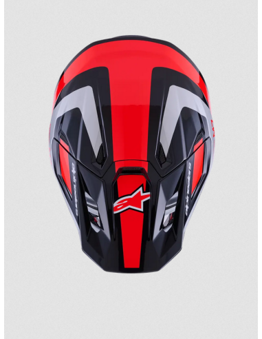 ALPINESTARS КРОССОВЫЙ МОТОШЛЕМ SM7 RISE ЧЕРНЫЙ/КРАСНЫЙ/СЕРЕБРИСТЫЙ