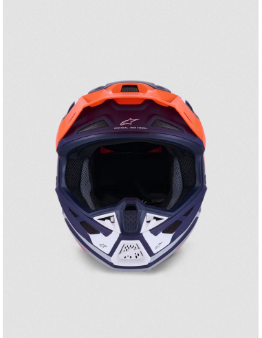 ALPINESTARS SM7 CORE BLUE/ORANGE KROSINIS MOTO ŠALMAS
