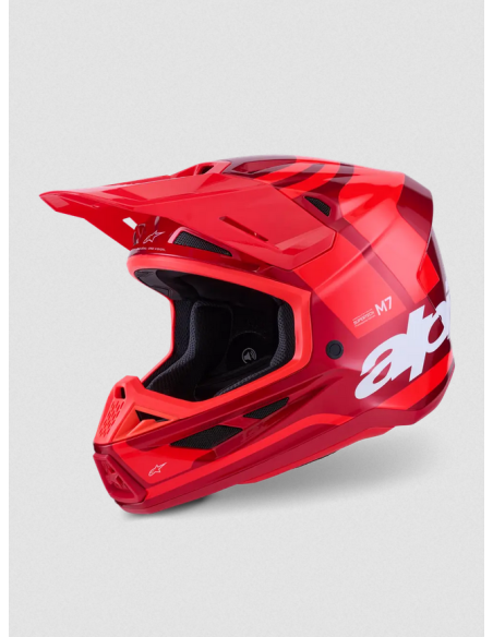ALPINESTARS МОТОШЛЕМ SM7 CORE RED CROSS