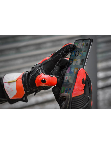 SHIMA ПЕРЧАТКИ STR-2 ЧЕРНЫЕ/БЕЛЫЕ/КРАСНЫЕ FLUO MOTO
