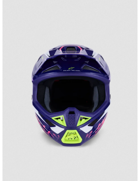 ALPINESTARS SM7 DEED PINK/PURPLE CROSS MOTO HELMET