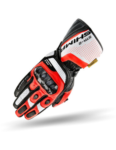 SHIMA ПЕРЧАТКИ STR-2 ЧЕРНЫЕ/БЕЛЫЕ/КРАСНЫЕ FLUO MOTO