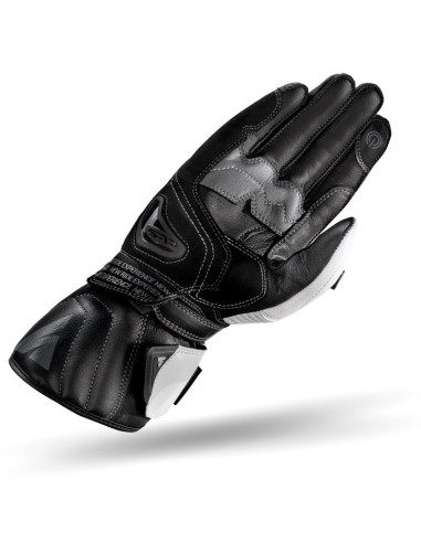 SHIMA STR-2 BLACK/WHITE MOTO GLOVES