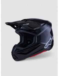 ALPINESTARS SM7 ЧЕРНЫЙ ГЛЯНЦЕВЫЙ КРОССОВЫЙ МОТОШЛЕМ