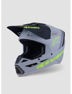 ALPINESTARS SM3 RADIUM BLACK/GREY/YELLOW KROSINIS MOTO ŠALMAS