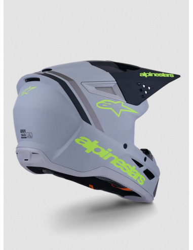 ALPINESTARS SM3 RADIUM BLACK/GREY/YELLOW KROSINIS MOTO ŠALMAS