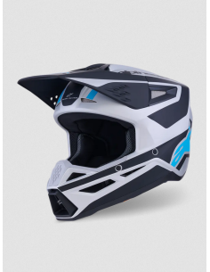 ALPINESTARS КРОССОВЫЙ МОТОШЛЕМ SM3 HEAT ЧЕРНЫЙ/СИНИЙ/СЕРЕБРИСТЫЙ