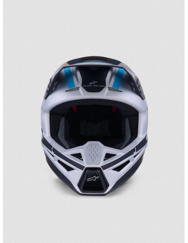 ALPINESTARS КРОССОВЫЙ МОТОШЛЕМ SM3 HEAT ЧЕРНЫЙ/СИНИЙ/СЕРЕБРИСТЫЙ