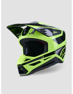 ALPINESTARS SM3 HEAT BLACK/YELLOW CROSS MOTO HELMET
