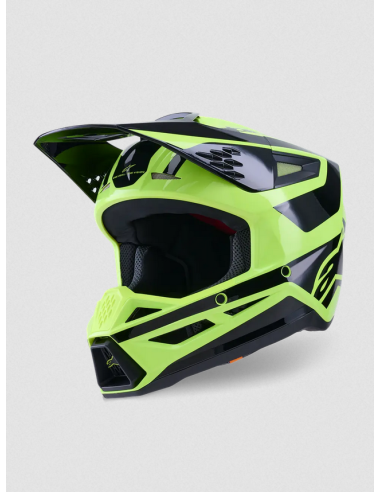 ALPINESTARS КРОССОВЫЙ МОТОШЛЕМ SM3 HEAT ЧЕРНЫЙ/ЖЕЛТЫЙ