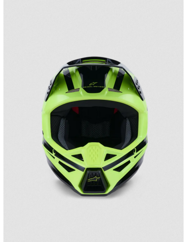 ALPINESTARS SM3 HEAT BLACK/YELLOW CROSS MOTO HELMET
