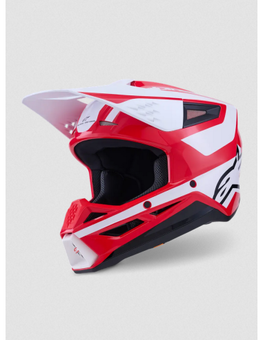 ALPINESTARS КРОССОВЫЙ МОТОШЛЕМ SM3 HEAT ЧЕРНЫЙ/КРАСНЫЙ/БЕЛЫЙ